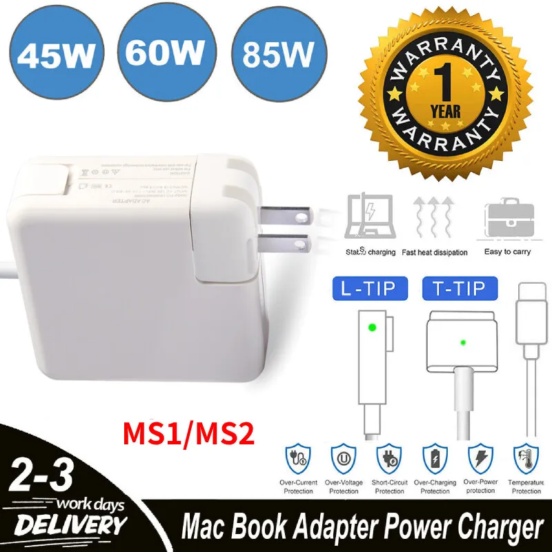 Charger AC Adapter For Apple MacBook Pro Air 13" 15" 17" 45W/60W/85W/usb c Power
Charger AC Adapter For Apple MacBook Pro Air 13" 15" 17" 45W/60W/85W/usb c Power