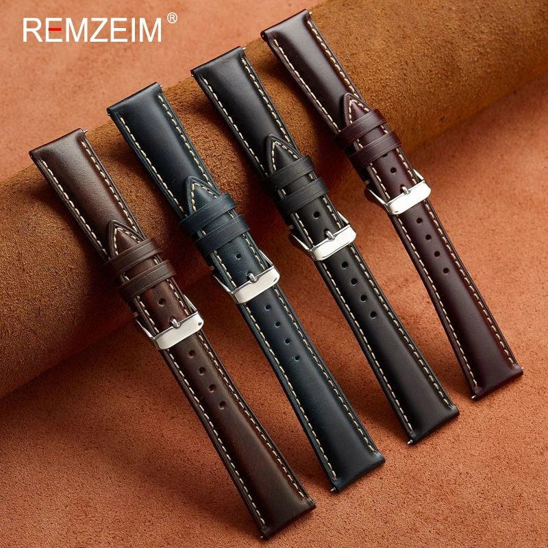Quick Release Leather Watch Strap 18mm19mm 20mm 21mm 22mm Smartwatch Band Oil Wax Discoloration Men's Business Watch Accessories
Quick Release Leather Watch Strap 18mm19mm 20mm 21mm 22mm Smartwatch Band Oil Wax Discoloration Men's Business Watch Accessories