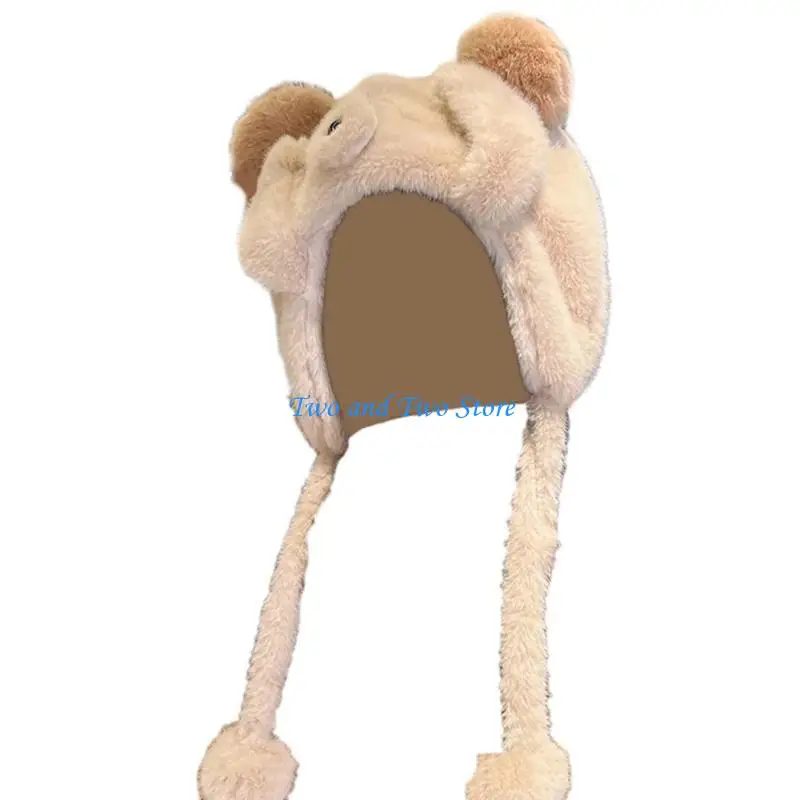 HX6F Cartoon Plush Hat with Warm Earflap Female Male Outdoor Activity Skiing Hat Pullover Hat Winter Windproof Trapper Hat
HX6F Cartoon Plush Hat with Warm Earflap Female Male Outdoor Activity Skiing Hat Pullover Hat Winter Windproof Trapper Hat