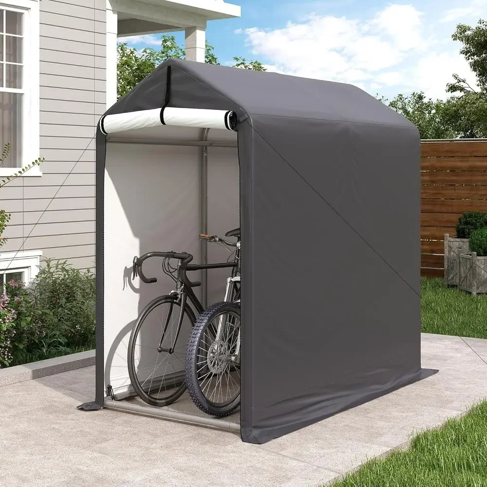 Heavy-Duty 6x3ft Portable Outdoor Storage Shed with Roll-Up Door for Bikes, Mowers, and Garden Tools
Heavy-Duty 6x3ft Portable Outdoor Storage Shed with Roll-Up Door for Bikes, Mowers, and Garden Tools