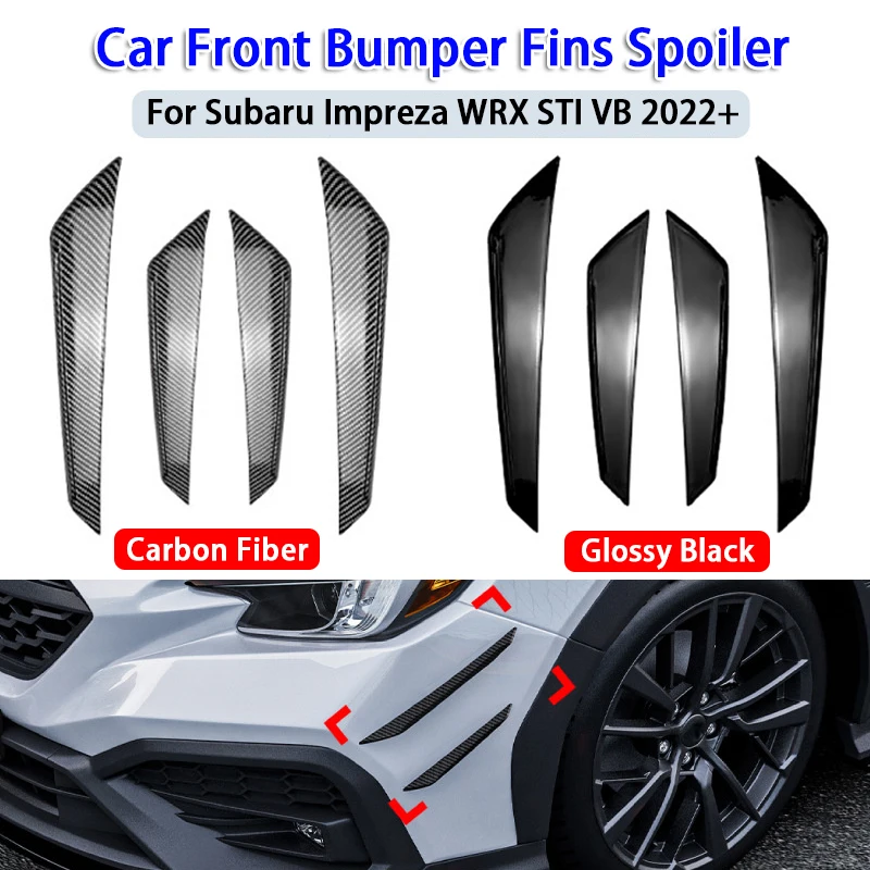 Car Front Bumper Fins Spoiler Splitter Diffuser for Subaru Impreza WRX STI VB 2022+
Car Front Bumper Fins Spoiler Splitter Diffuser for Subaru Impreza WRX STI VB 2022+