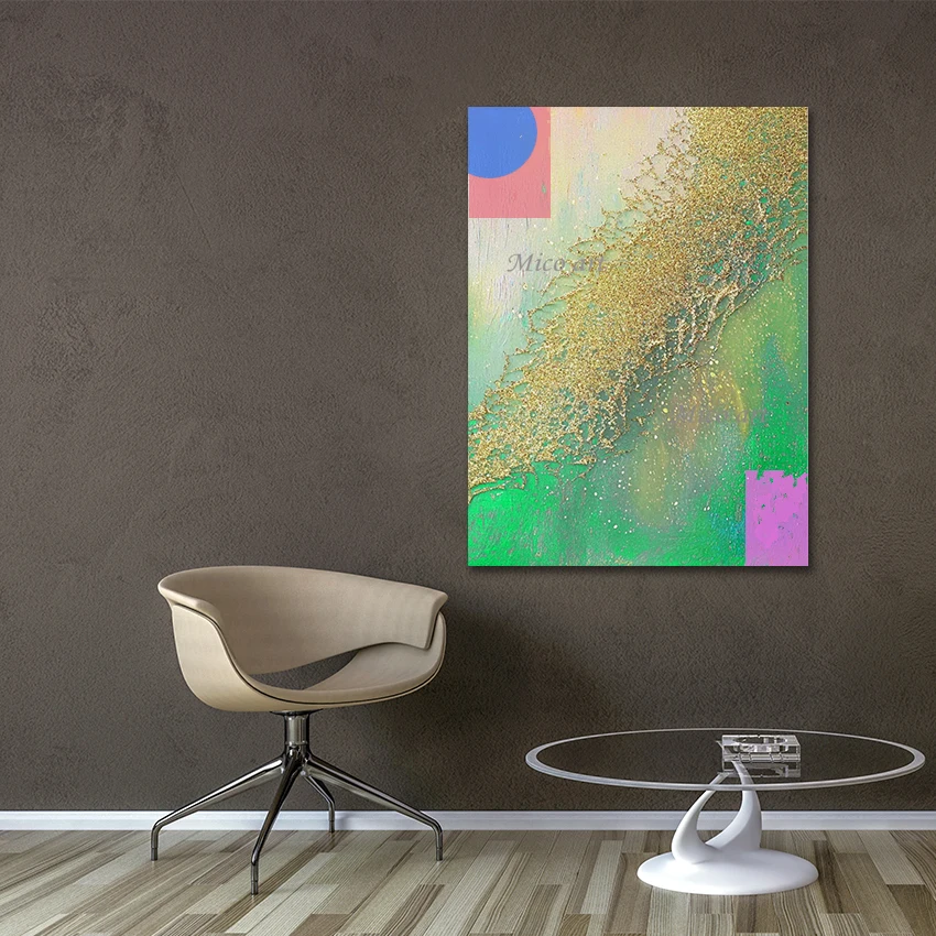 100% Hand-painted Modern Abstract Acrylic Painting, Gold Foil Art Wall, Canvas Picture, No Framed, Large Size Decoration Design
100% Hand-painted Modern Abstract Acrylic Painting, Gold Foil Art Wall, Canvas Picture, No Framed, Large Size Decoration Design