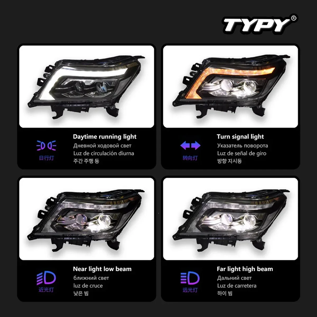 TYPY New LED Head Lamp Upgrade Modified For Nissan Navara Headlight 2015-2020 Dynamic Signal Head Lamp Auto Accessories
TYPY New LED Head Lamp Upgrade Modified For Nissan Navara Headlight 2015-2020 Dynamic Signal Head Lamp Auto Accessories