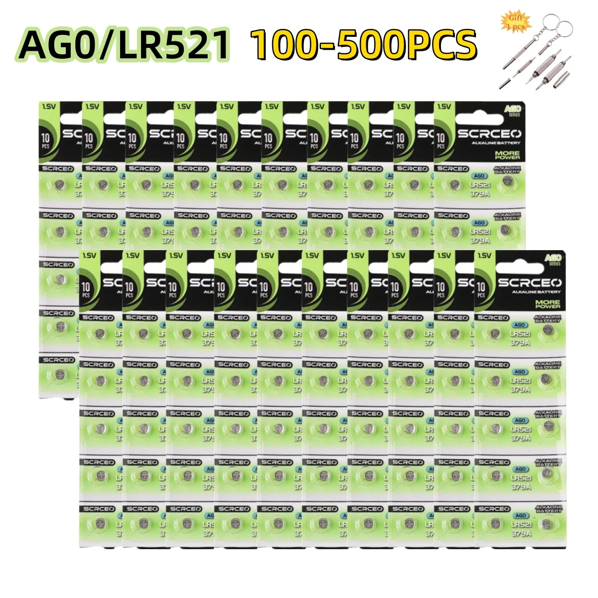 100-500Pcs SR521SW AG0 Button Cell Battery LR63 SR521 SR521S 379 1.5v Alkaline Batteries For flashlights electronic toys Watch
100-500Pcs SR521SW AG0 Button Cell Battery LR63 SR521 SR521S 379 1.5v Alkaline Batteries For flashlights electronic toys Watch