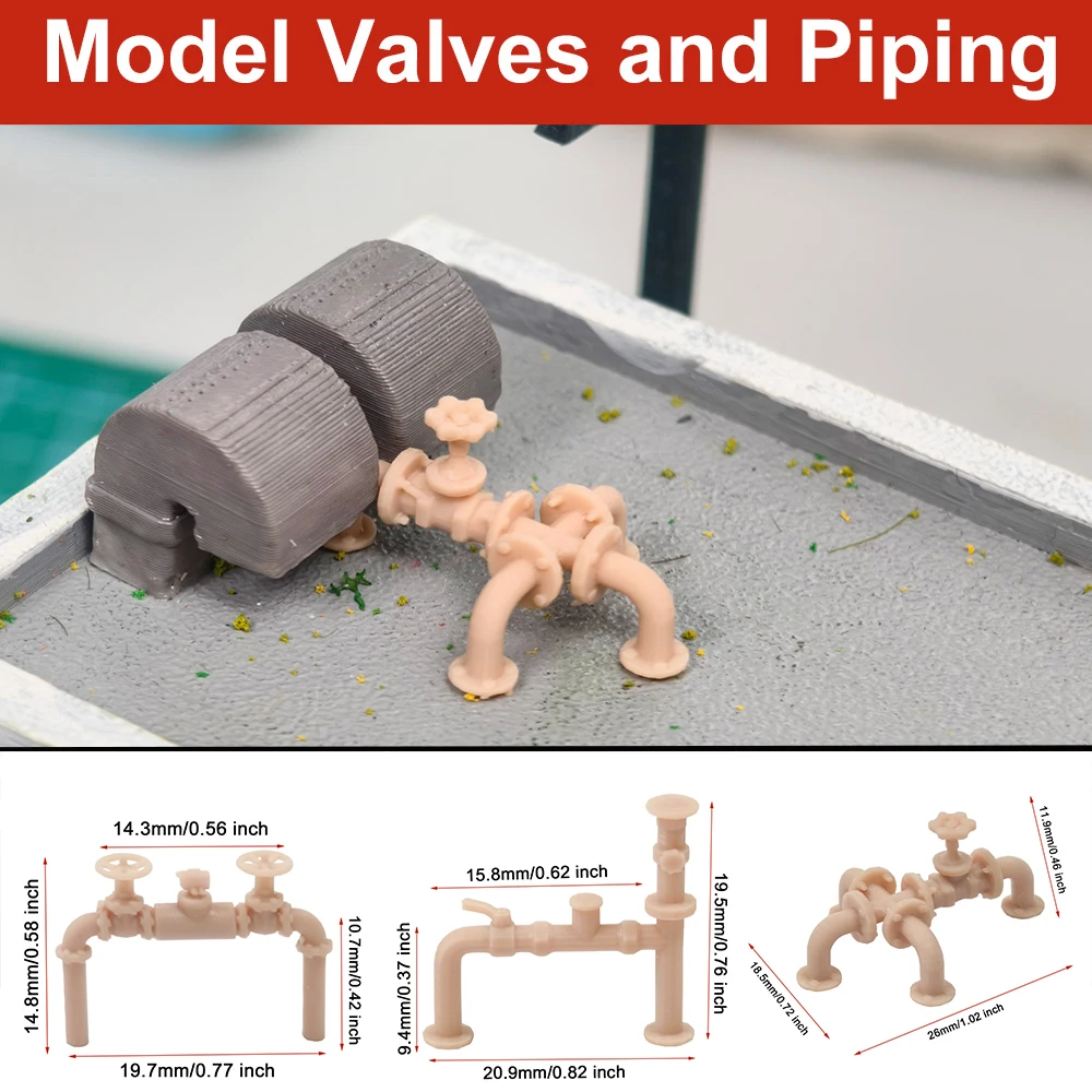 3Pcs Miniature Industrial Pipeline Valves Set Water Pipe Fire Unpainted Model Scene Building Accessories Dioramas Kits
3Pcs Miniature Industrial Pipeline Valves Set Water Pipe Fire Unpainted Model Scene Building Accessories Dioramas Kits