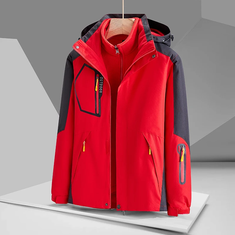 Fleece Ski Coat Unisex Winter Mountaineering Ski Outdoor Camping Jackets Men Waterproof Women 3 In 1 Warm Windproof Coats
Fleece Ski Coat Unisex Winter Mountaineering Ski Outdoor Camping Jackets Men Waterproof Women 3 In 1 Warm Windproof Coats