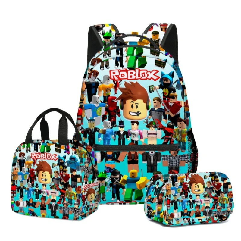 3pcs/Set Roblox Game Cartoon Anime School Bag Lunch Bag Pencil Case Set Student Backpack for Birthday Gifts
3pcs/Set Roblox Game Cartoon Anime School Bag Lunch Bag Pencil Case Set Student Backpack for Birthday Gifts
