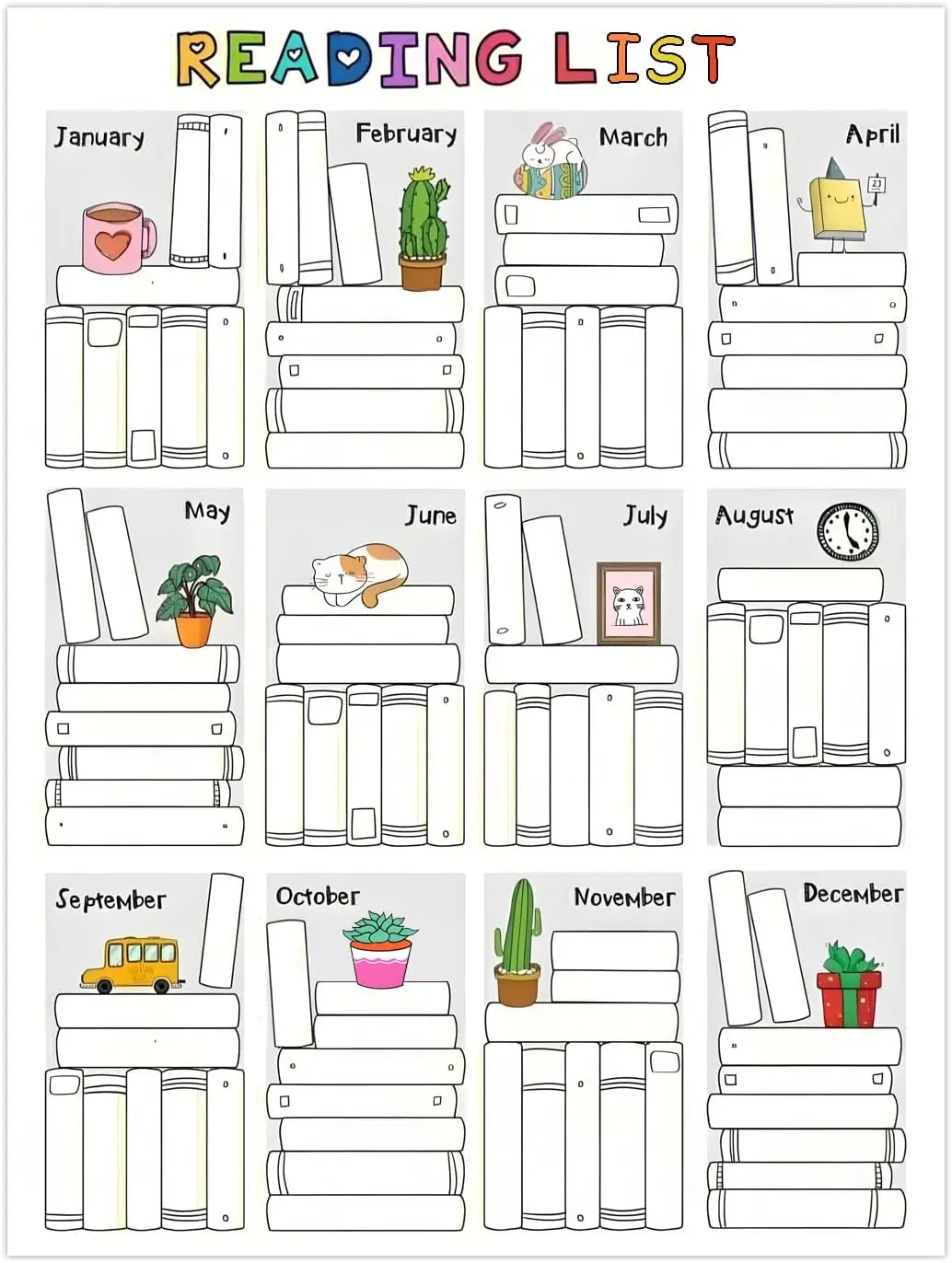 Набор наклеек для отслеживания чтения, маркировки книг и декора книжной полки, 10 шт.
Набор наклеек для отслеживания чтения, маркировки книг и декора книжной полки, 10 шт.