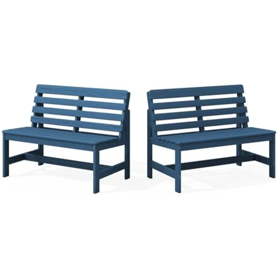 Outdoor Bench, All Weather HDPE Outdoor Benches, 2-Person Armless Porch Bench with 600 lbs Weight Capacity, Patio Benches for O
Outdoor Bench, All Weather HDPE Outdoor Benches, 2-Person Armless Porch Bench with 600 lbs Weight Capacity, Patio Benches for O