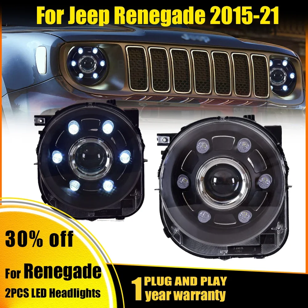 Для Jeep Renegade 2015-2021 автомобильные фары в сборе, полностью светодиодное освещение, автоаксессуары, дневные ходовые огни, фары дальнего света
Для Jeep Renegade 2015-2021 автомобильные фары в сборе, полностью светодиодное освещение, автоаксессуары, дневные ходовые огни, фары дальнего света