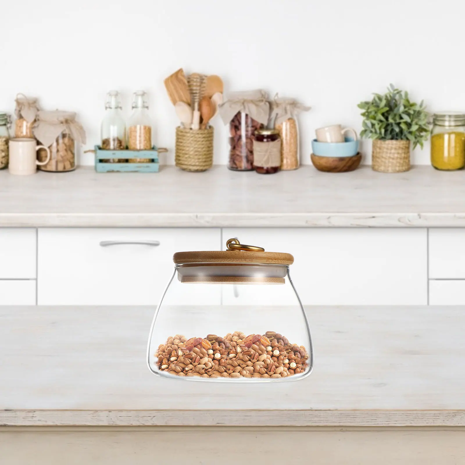 Airtight Glass Storage Jar for Coffee Tea Candy Food Canister Sealed Wood Container Transparent Fresh Keeping
Airtight Glass Storage Jar for Coffee Tea Candy Food Canister Sealed Wood Container Transparent Fresh Keeping