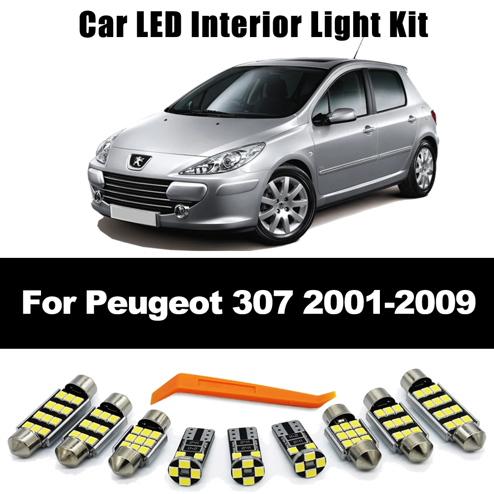 16Pcs LED Bulb Interior Dome Map Reading Vanity Mirror Light Kit For Peugeot 307 SW 2001 2002 2003 2004 2005 2006 2007 2008 2009 
16Pcs LED Bulb Interior Dome Map Reading Vanity Mirror Light Kit For Peugeot 307 SW 2001 2002 2003 2004 2005 2006 2007 2008 2009
