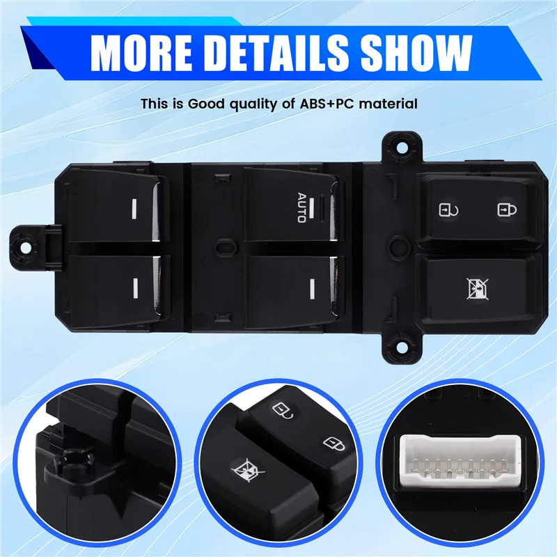 Electric Power Window Switch Button Car Accessories 93570-F80204X For Hyundai TUCSON 2015 2016 2017 2018 2019 2020
Electric Power Window Switch Button Car Accessories 93570-F80204X For Hyundai TUCSON 2015 2016 2017 2018 2019 2020