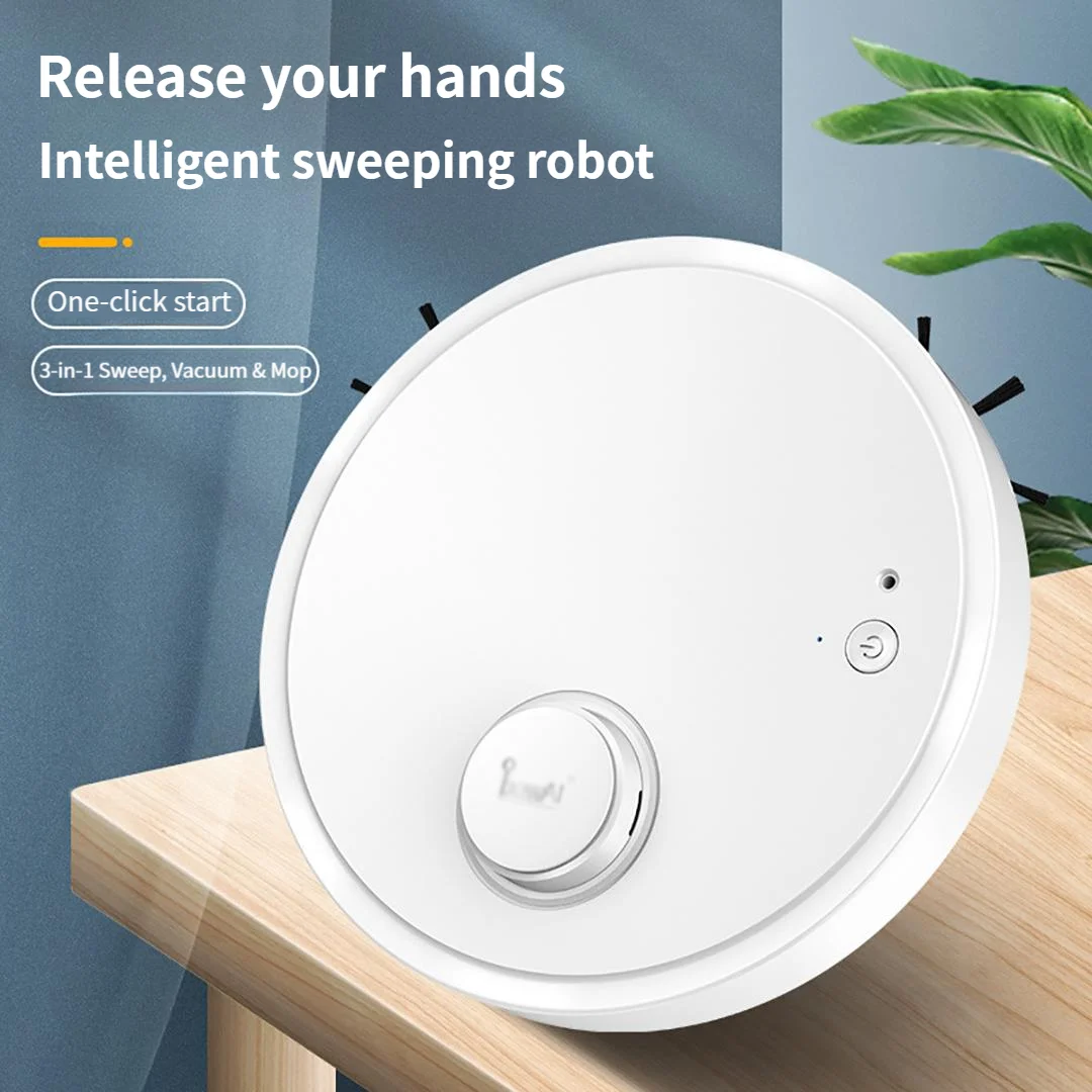 3-in-1 Thin Floor Robot Vacuum Cleaner Automatic Smart Cleaning Robot Wireless Sweeping Mopping Vacuuming Functions for Home
3-in-1 Thin Floor Robot Vacuum Cleaner Automatic Smart Cleaning Robot Wireless Sweeping Mopping Vacuuming Functions for Home
