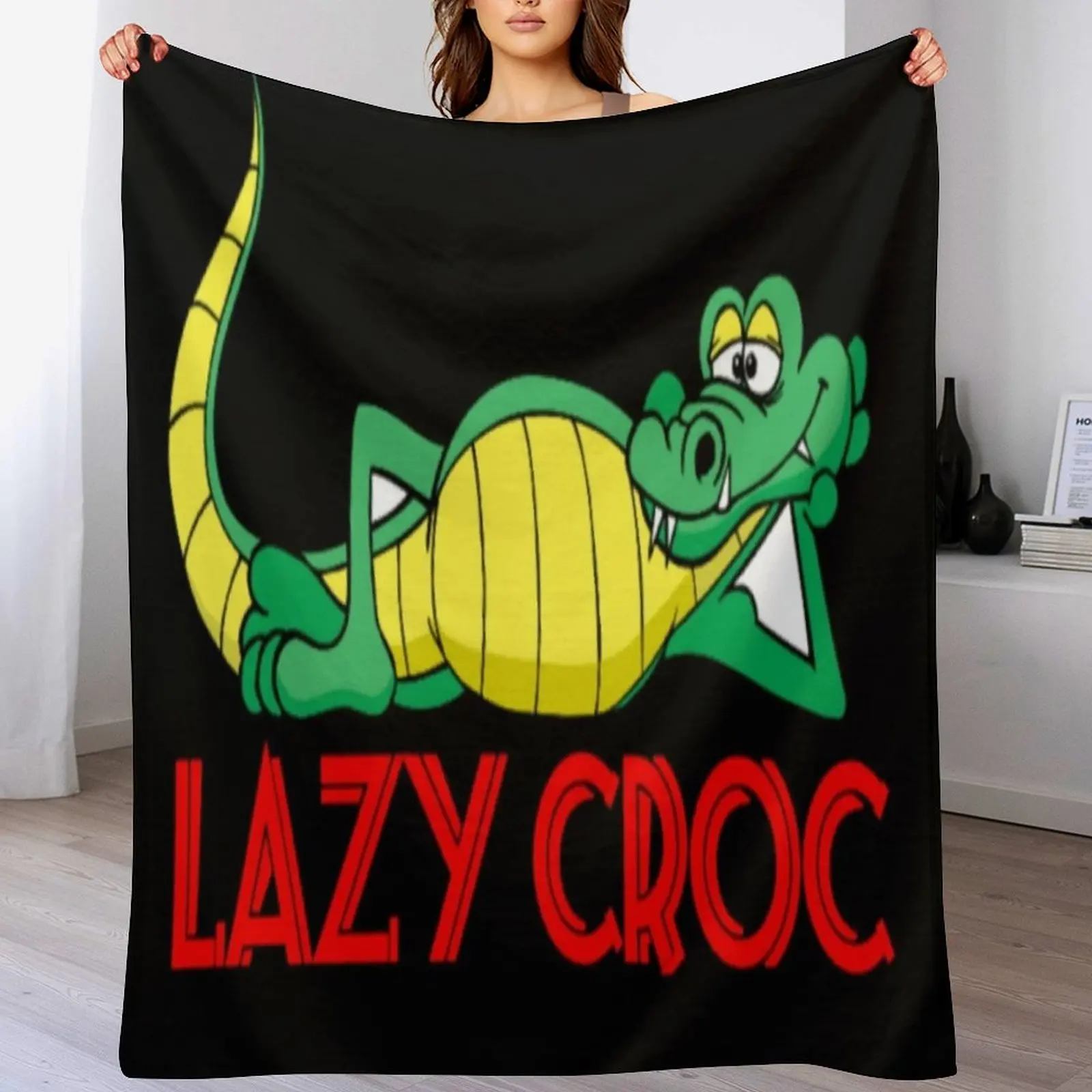 Lazy croc Throw Blanket Cozy Home Blanket Gift for Christmas Holiday
Lazy croc Throw Blanket Cozy Home Blanket Gift for Christmas Holiday
