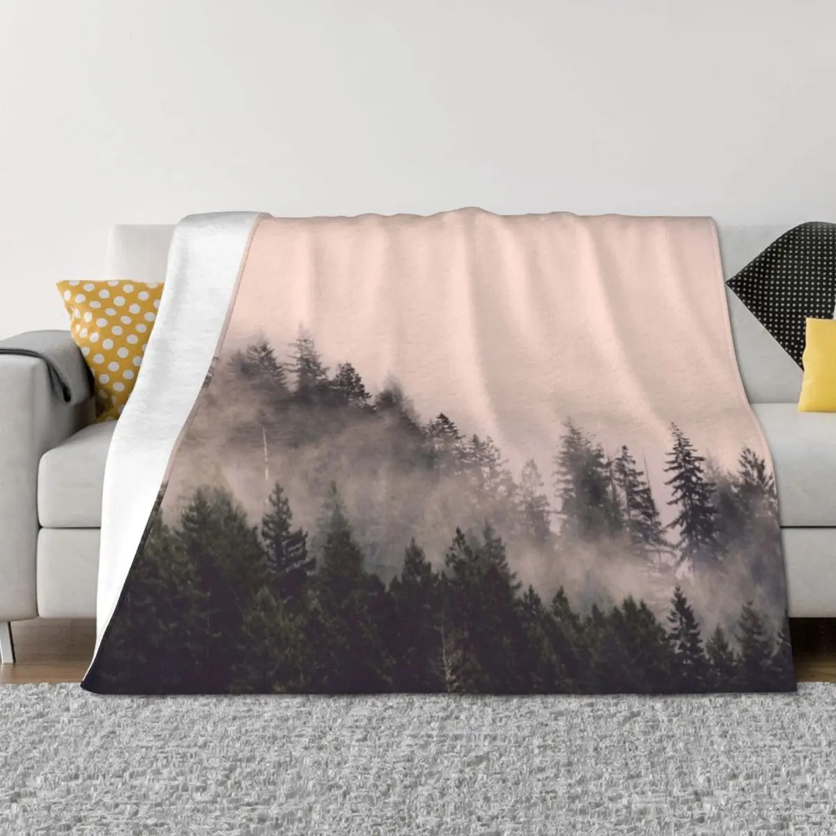 Peach Forest - Pink Fog in the Woods Throw Blanket christmas gifts Beautifuls Soft Big Blankets
Peach Forest - Pink Fog in the Woods Throw Blanket christmas gifts Beautifuls Soft Big Blankets