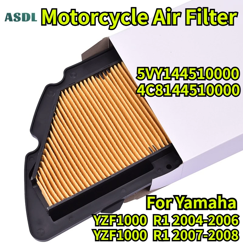 For YAMAHA YZF1000 R1 2004-2006 5VY144510000 Motorcycle Intake Air Filter Cleaner Kit YZF 1000 R1 2007-2008 4C8144510000
For YAMAHA YZF1000 R1 2004-2006 5VY144510000 Motorcycle Intake Air Filter Cleaner Kit YZF 1000 R1 2007-2008 4C8144510000