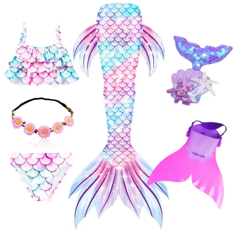 New Hot Children Mermaid Tails Swimming Kids Cosplay Costumes Halloween Little Mermaid Girls Swimsuit Bikini Set Bathing Suit
New Hot Children Mermaid Tails Swimming Kids Cosplay Costumes Halloween Little Mermaid Girls Swimsuit Bikini Set Bathing Suit