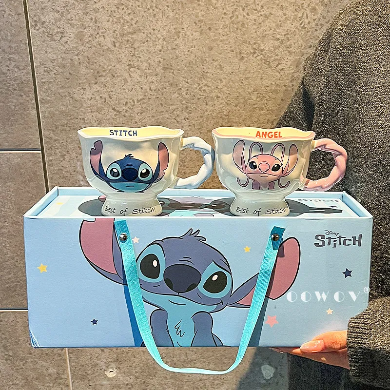 Кружка для кофе Disney Stitch Angel: милая кавайная аниме-фигурка, парная кружка, креативная, стильная, модная, керамическая, подарок
Кружка для кофе Disney Stitch Angel: милая кавайная аниме-фигурка, парная кружка, креативная, стильная, модная, керамическая, подарок