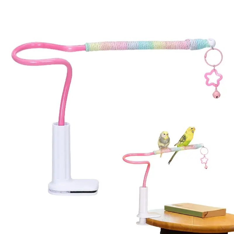 Bird Perch Stand Bird Training Perch Cockatiel Toys With Bell Non-Slip Conure Training Accessories For Parakeet Cage Indoor Play
Bird Perch Stand Bird Training Perch Cockatiel Toys With Bell Non-Slip Conure Training Accessories For Parakeet Cage Indoor Play