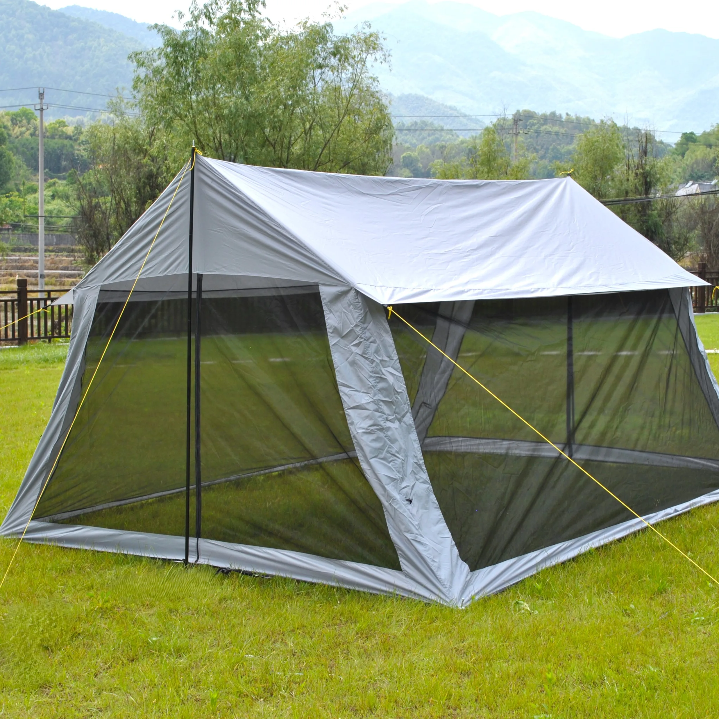 6-Person Large Double Door Outdoor Mesh Tent with Mosquito-Proof Single-Layer Sun Protection Ventilation Shade for Travel Park
6-Person Large Double Door Outdoor Mesh Tent with Mosquito-Proof Single-Layer Sun Protection Ventilation Shade for Travel Park