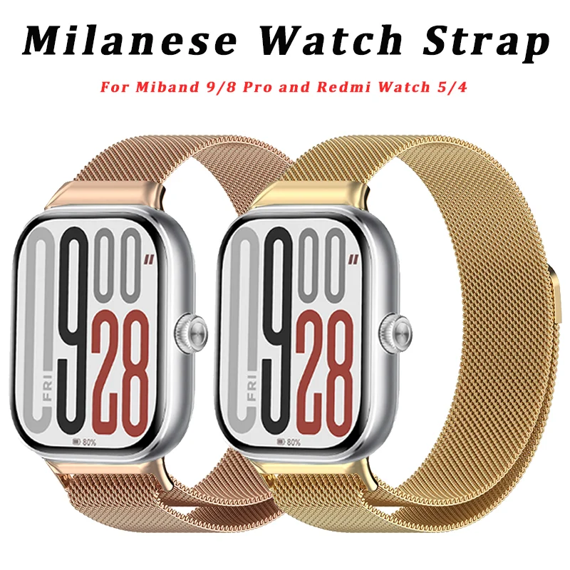 Magnetic Stainless Steel Strap for Xiaomi Mi Band 9 8 Pro Milanese Loop Wristband Bracelet for Redmi Watch 5 4 Replacement Metal
Magnetic Stainless Steel Strap for Xiaomi Mi Band 9 8 Pro Milanese Loop Wristband Bracelet for Redmi Watch 5 4 Replacement Metal