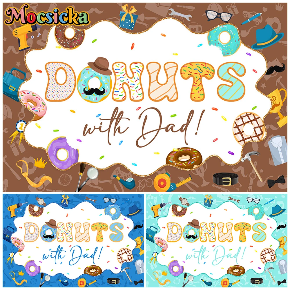 Mocsicka Donuts Wild Dad Photography Backdrop Father's Day Portrait Backgrounds Decors Family Photo Studio Shooting Props Banner
Mocsicka Donuts Wild Dad Photography Backdrop Father's Day Portrait Backgrounds Decors Family Photo Studio Shooting Props Banner
