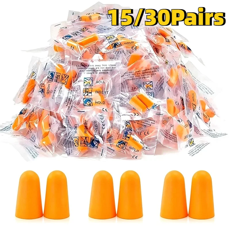 15/30Pairs Earplugs Work Study Air Travel Noise Reduction Disposable Independent Packaging Earplugs Clean Hygienic Learn Sleep
15/30Pairs Earplugs Work Study Air Travel Noise Reduction Disposable Independent Packaging Earplugs Clean Hygienic Learn Sleep