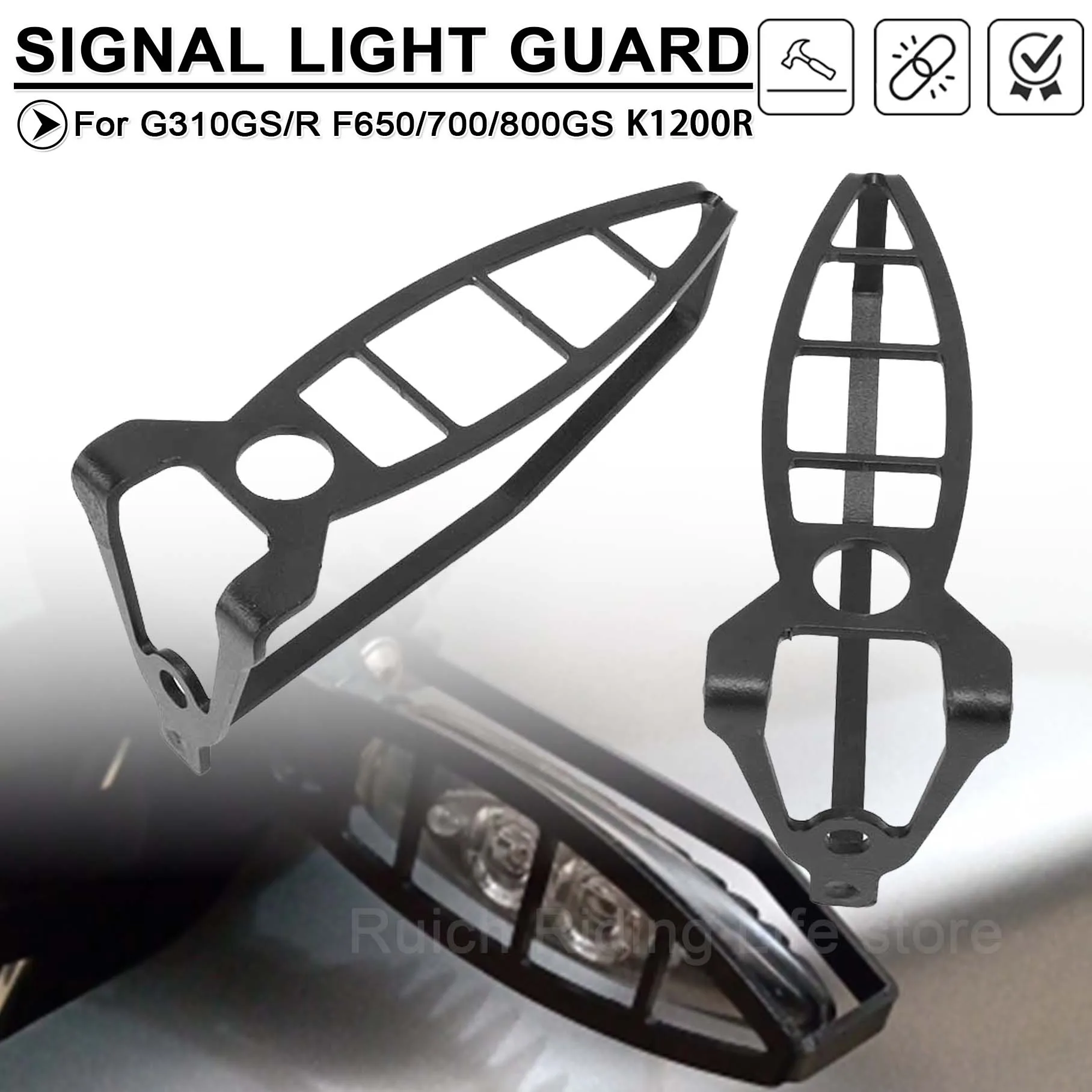 Signal Light Protective Grille Cover For BMW G310 GS R F 700 800 GS S1000XR Flashing Protector Shield Front LED Indicator Guard
Signal Light Protective Grille Cover For BMW G310 GS R F 700 800 GS S1000XR Flashing Protector Shield Front LED Indicator Guard