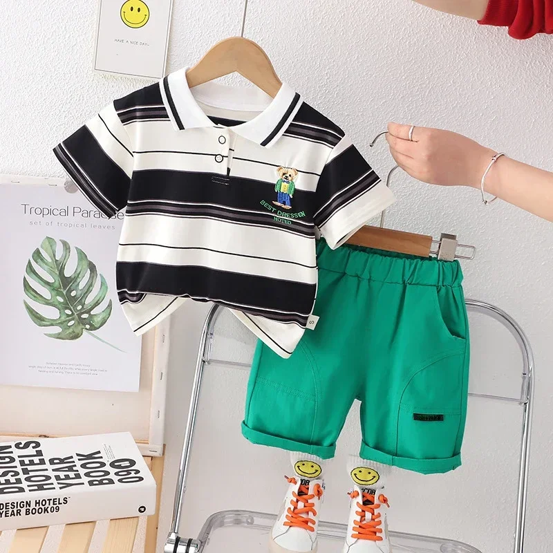New Summer Baby Girl Clothes Suit Children Boys T-Shirt Shorts 2Pcs/Sets Infant Toddler Casual Cotton Costume Kids Tracksuits
New Summer Baby Girl Clothes Suit Children Boys T-Shirt Shorts 2Pcs/Sets Infant Toddler Casual Cotton Costume Kids Tracksuits