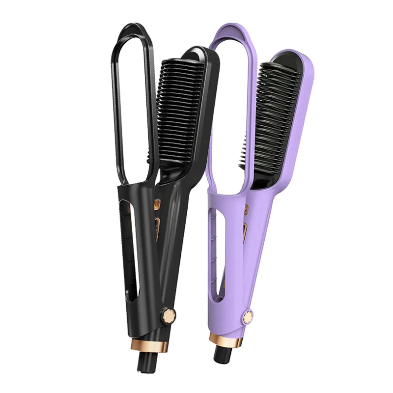 Portable two-in-one negative ion hot comb hair straightener, a fast-heating LCD ceramic home salon hair straightener
Portable two-in-one negative ion hot comb hair straightener, a fast-heating LCD ceramic home salon hair straightener