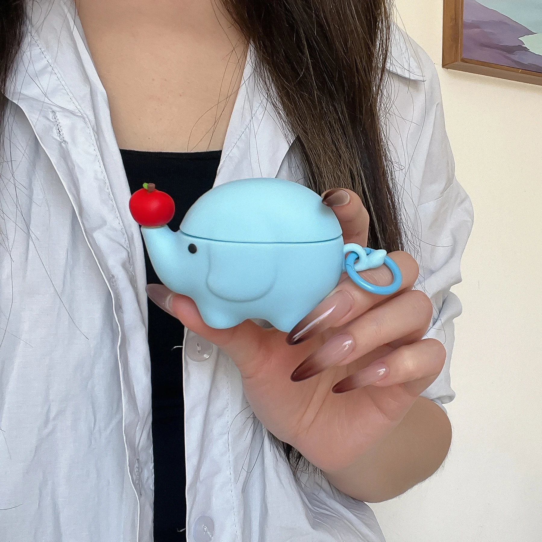 For Apple AirPods Pro3 2025 AirPods 1 2 3 4 Pro2 Case Cute Elephants and Apples Earbuds Protective Cover With Pendant
For Apple AirPods Pro3 2025 AirPods 1 2 3 4 Pro2 Case Cute Elephants and Apples Earbuds Protective Cover With Pendant