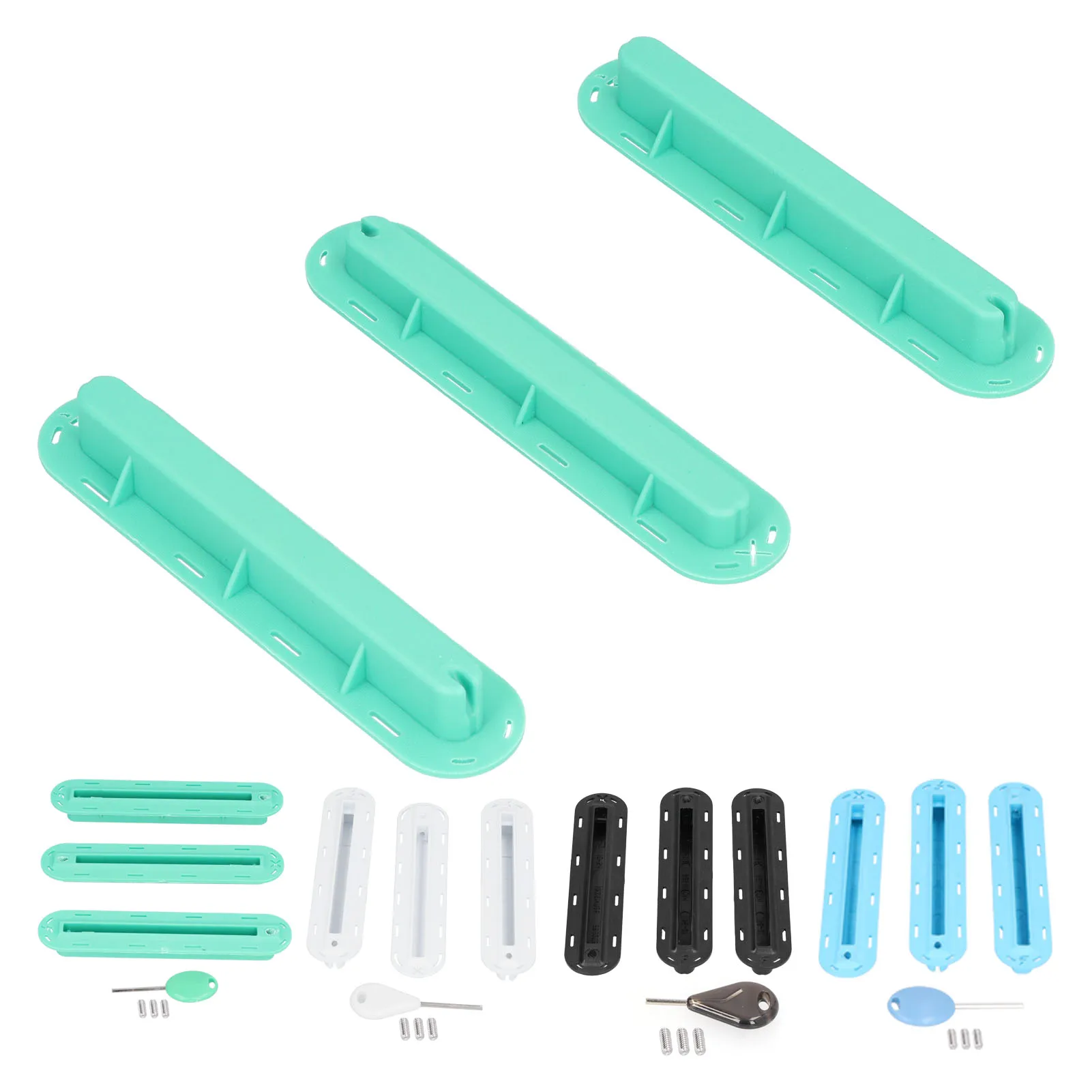 Комплект из 3 заглушек для гребных плавников серфборда, пластиковые, с винтами
Комплект из 3 заглушек для гребных плавников серфборда, пластиковые, с винтами