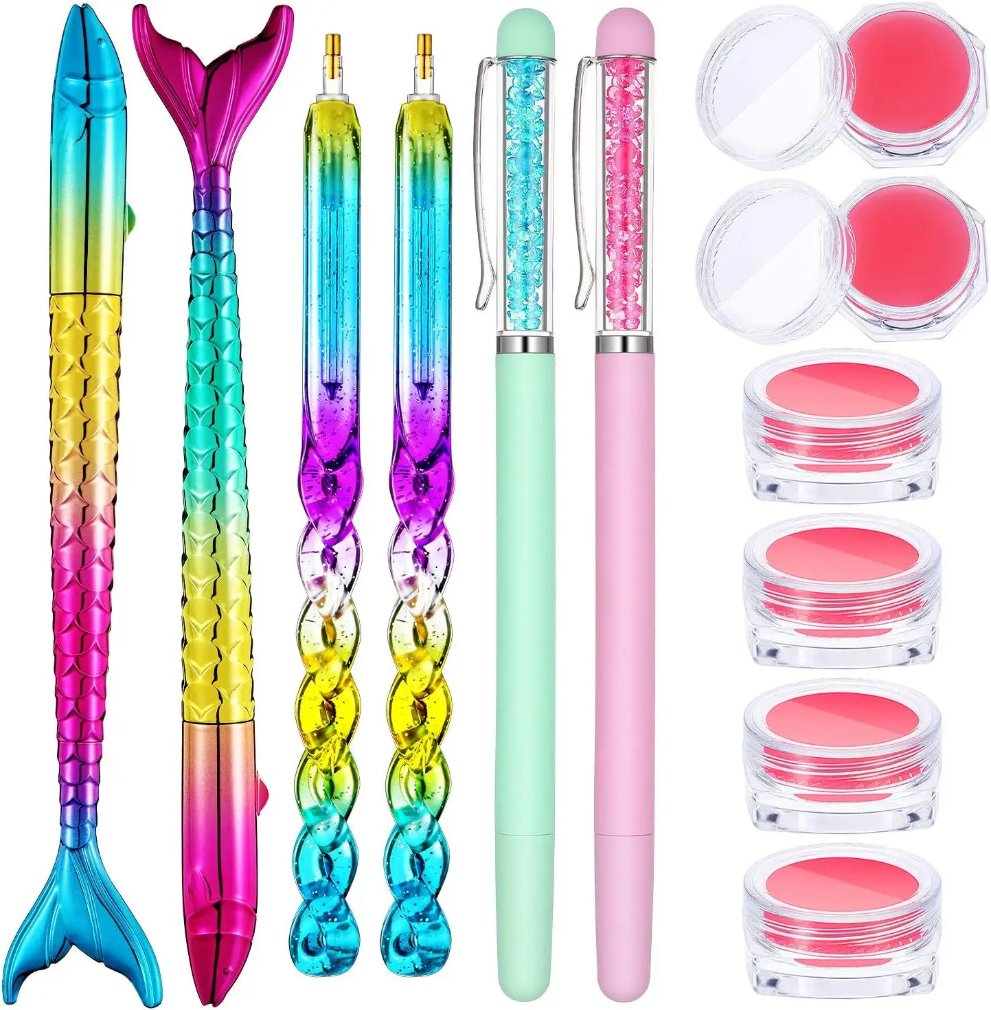 12 Pcs Diamond Painting Pen Set with Wax Storage Case, 6 Pens & 6 Wax Cases, Pink
12 Pcs Diamond Painting Pen Set with Wax Storage Case, 6 Pens & 6 Wax Cases, Pink
