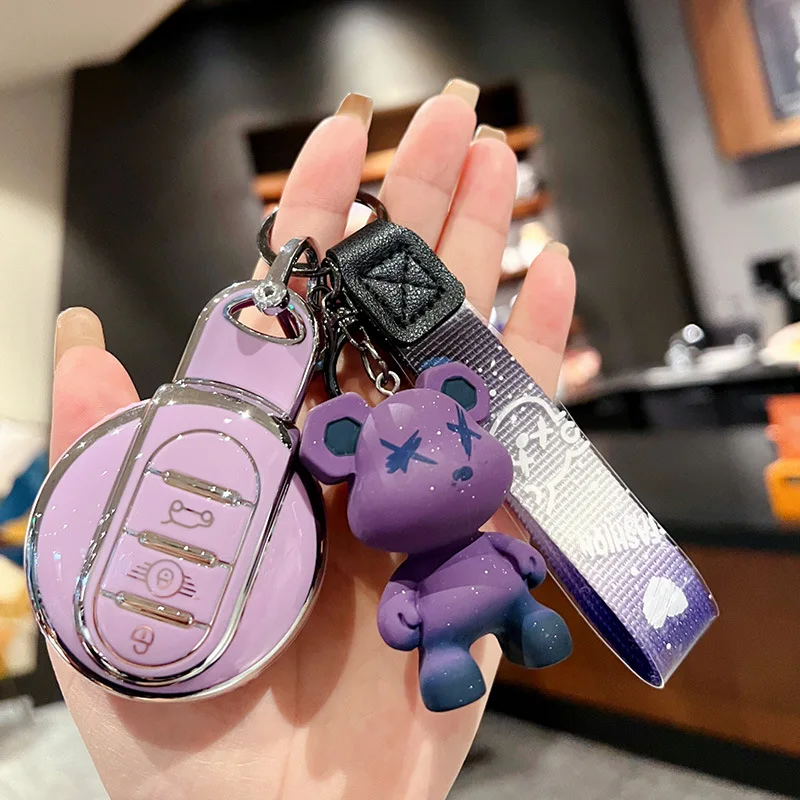 TPU Car Key Case Cover Fob Keychain Accessories for BMW Mini Cooper Keyring Countryman F54 Clubman F55 Hardtop F56 F57 F60
TPU Car Key Case Cover Fob Keychain Accessories for BMW Mini Cooper Keyring Countryman F54 Clubman F55 Hardtop F56 F57 F60