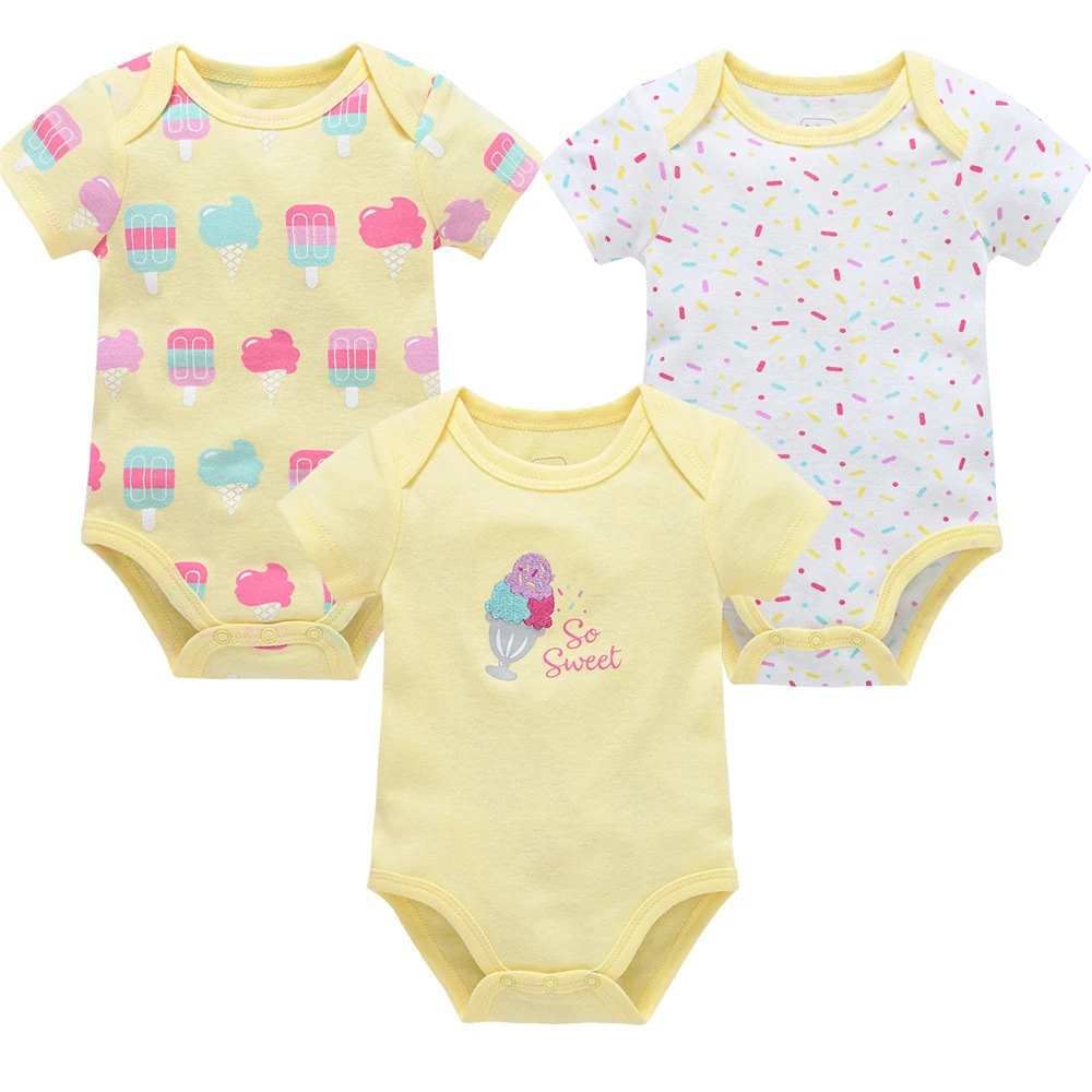 3 Pcs Kavkas Baby Girls Bodysuit Icecream Design Newborn Cotton Clothes 0-12 Months Boy Summer Clothing Outwear
3 Pcs Kavkas Baby Girls Bodysuit Icecream Design Newborn Cotton Clothes 0-12 Months Boy Summer Clothing Outwear