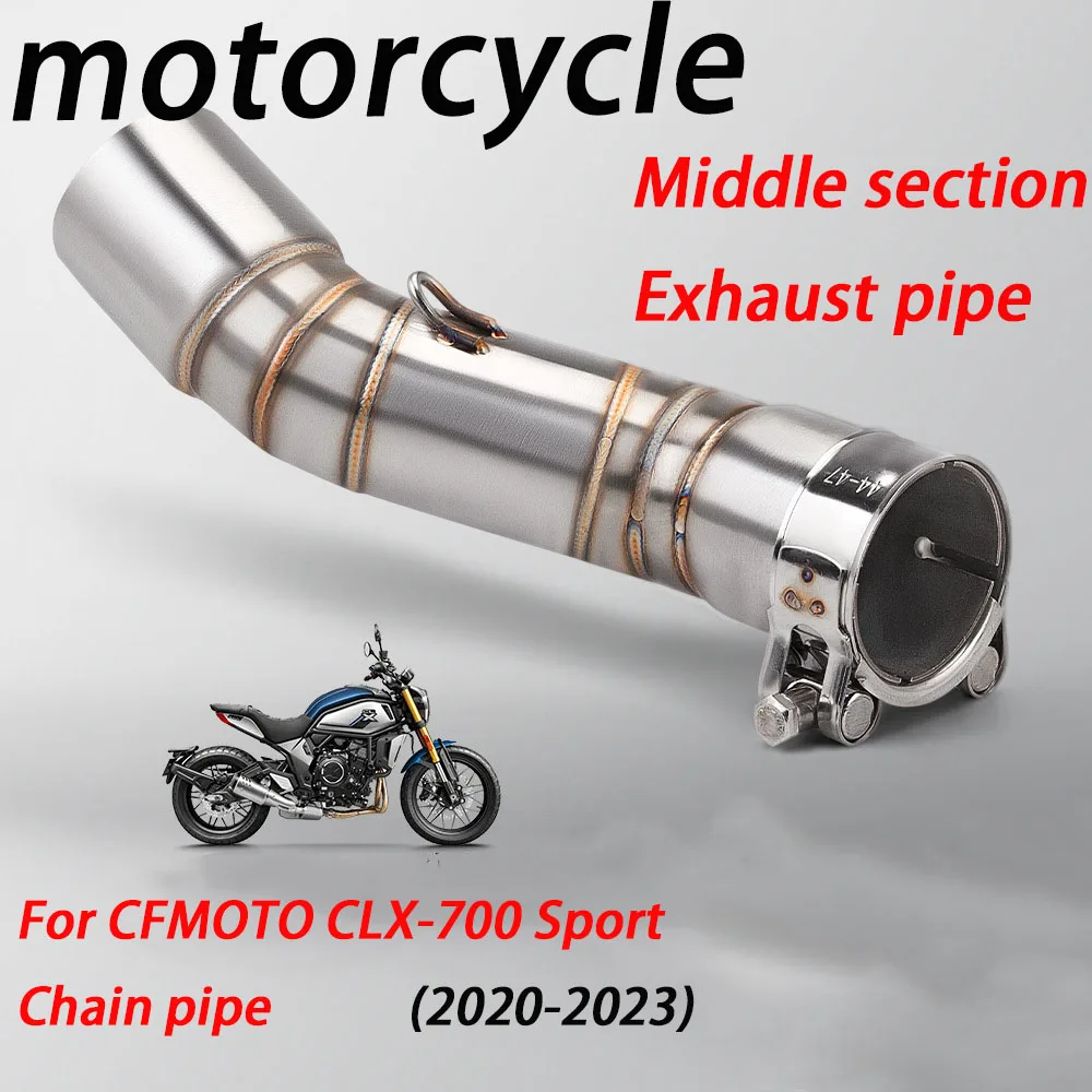 Motorcycle Exhaust System Escape Modified Muffler Dedicated car 51mm Mid-Section Connector Pipe for CFMOTO CLX-700 CLX700 Sport
Motorcycle Exhaust System Escape Modified Muffler Dedicated car 51mm Mid-Section Connector Pipe for CFMOTO CLX-700 CLX700 Sport