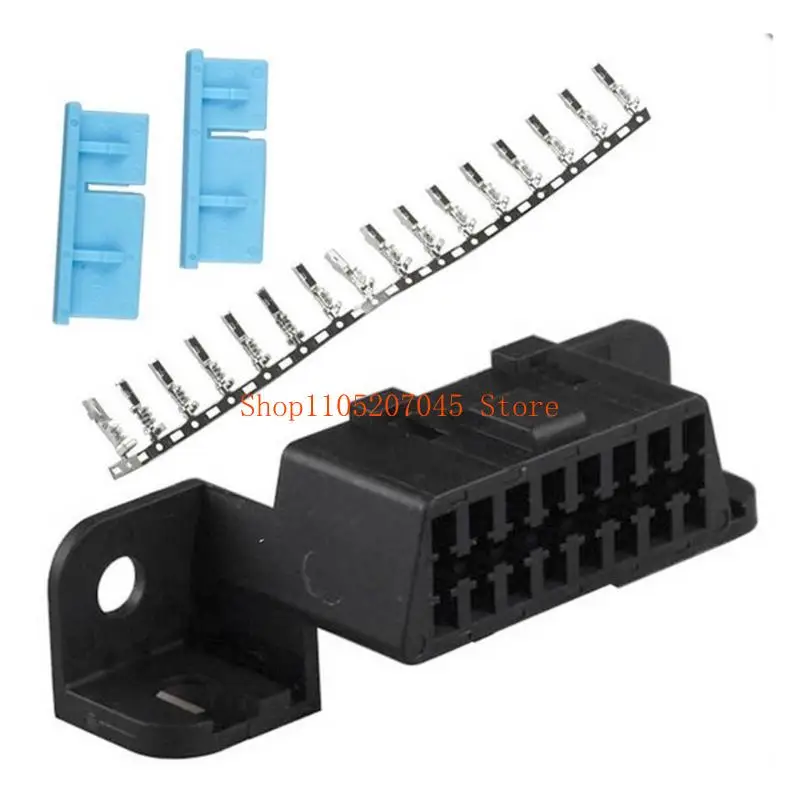 Универсальный удобный OBD2 16-контактный разъем с гнездовыми углами, автомобильный адаптер, вилка с клеммами, вкладками, разъема для проводов
Универсальный удобный OBD2 16-контактный разъем с гнездовыми углами, автомобильный адаптер, вилка с клеммами, вкладками, разъема для проводов