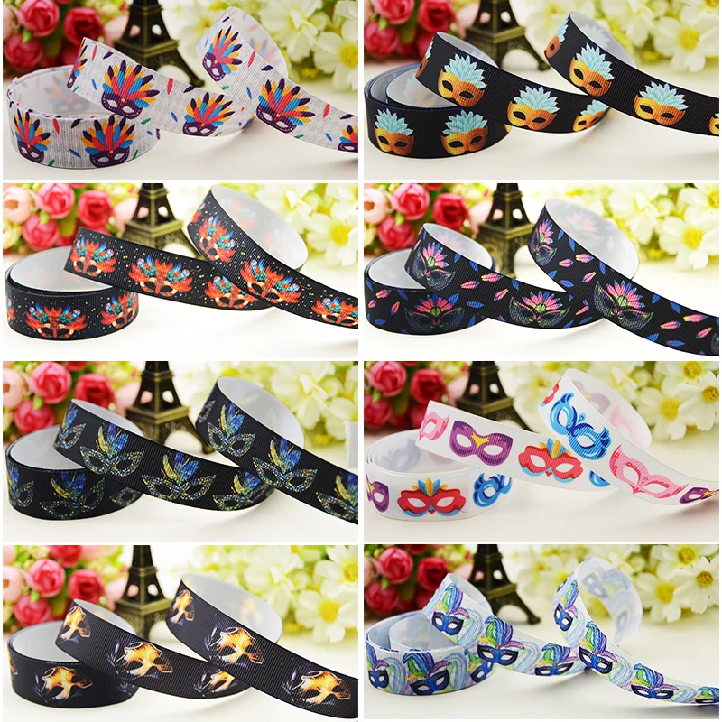 16mm 22mm 25mm 38mm 50mm 75mm Mask Cartoon printed Grosgrain Ribbon DIY Hair Bows Party Decoration Material 50 Yards satin Ruban
16mm 22mm 25mm 38mm 50mm 75mm Mask Cartoon printed Grosgrain Ribbon DIY Hair Bows Party Decoration Material 50 Yards satin Ruban