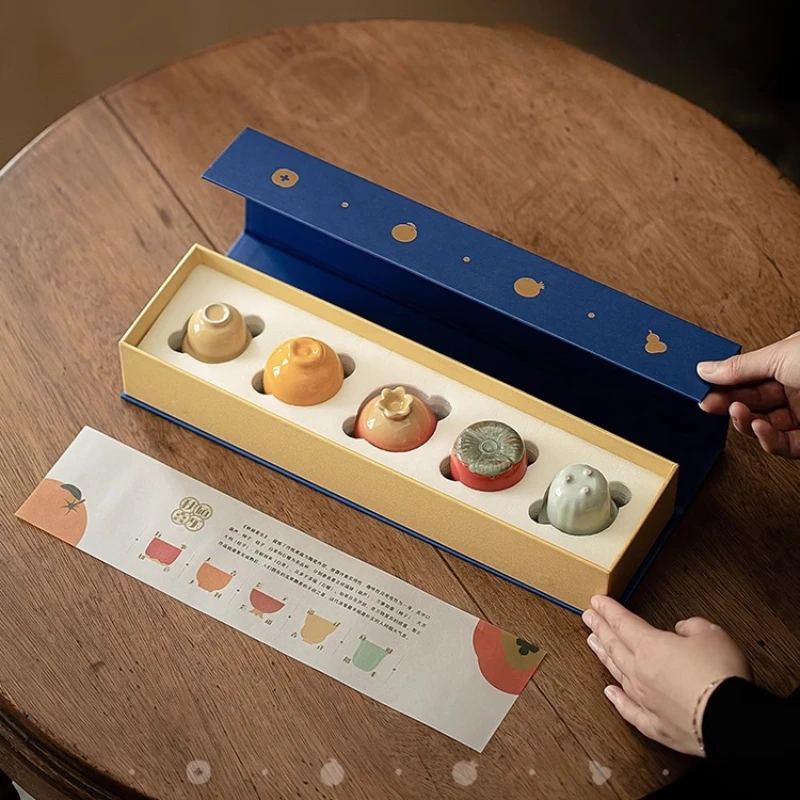 Joyful Meanings: Five Auspicious Tea Cup Set, New housewarming Wedding Gifts for New Couples, Engagement Gift Box
Joyful Meanings: Five Auspicious Tea Cup Set, New housewarming Wedding Gifts for New Couples, Engagement Gift Box