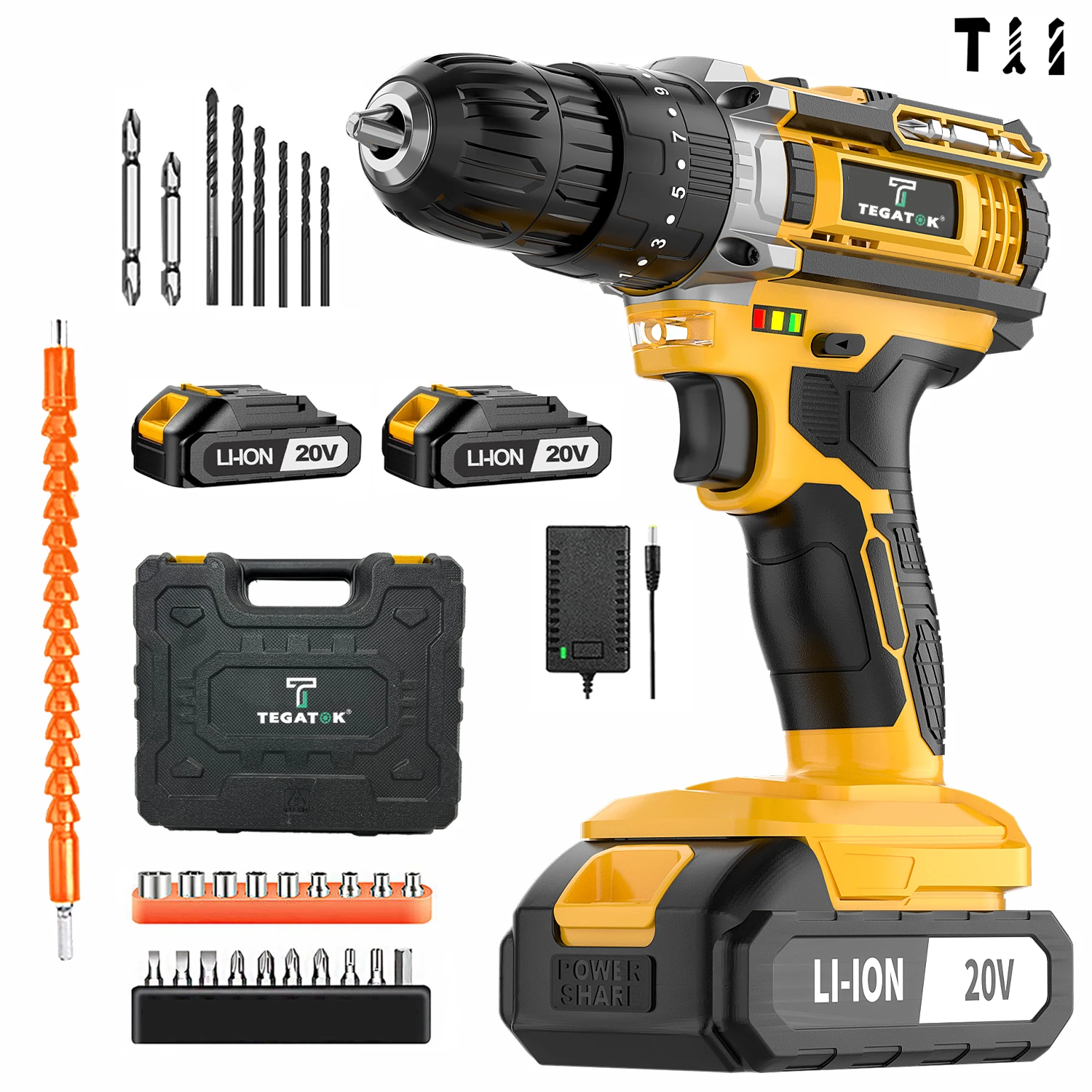Electric Screwdriver Impact Drill with LED 2 Speed Rechargeable Lithium Battery 20+3 Drilling DIY Tool For Makita 20V Battery
Electric Screwdriver Impact Drill with LED 2 Speed Rechargeable Lithium Battery 20+3 Drilling DIY Tool For Makita 20V Battery