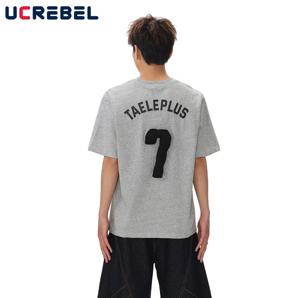 Letter Decoration Short Sleeve T-shirt Mens Print Summer High Street Loose Half-Sleeve Crew Neck Cotton Tee Men
Letter Decoration Short Sleeve T-shirt Mens Print Summer High Street Loose Half-Sleeve Crew Neck Cotton Tee Men