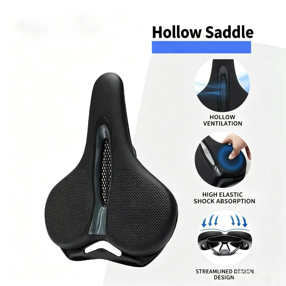 Universal Bicycle Saddle Mountain Bike Breathable Seat Cushion MTB Bike Shock Absorbing Hollow Cushion Cycling Accessories
Universal Bicycle Saddle Mountain Bike Breathable Seat Cushion MTB Bike Shock Absorbing Hollow Cushion Cycling Accessories