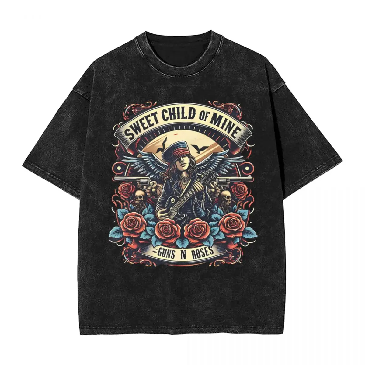 Washed T Shirts Guns N Roses Band Hip Hop Fashion T-Shirt Harajuku Rock Hip Hop Streetwear Cotton Summer Tops Tees for Men Women
Washed T Shirts Guns N Roses Band Hip Hop Fashion T-Shirt Harajuku Rock Hip Hop Streetwear Cotton Summer Tops Tees for Men Women
