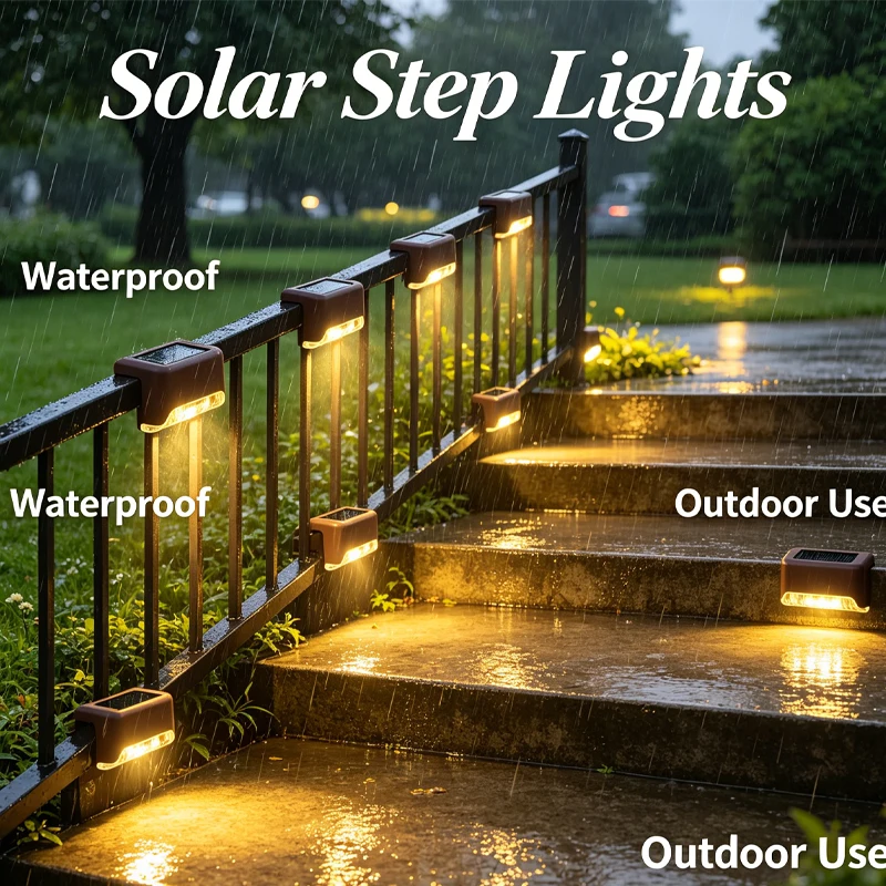 Warm White LED Waterproof Solar Step Lighting Solar Power Outdoor Lamp Garden Stair Patio Fence Balcony Decor Light
Warm White LED Waterproof Solar Step Lighting Solar Power Outdoor Lamp Garden Stair Patio Fence Balcony Decor Light