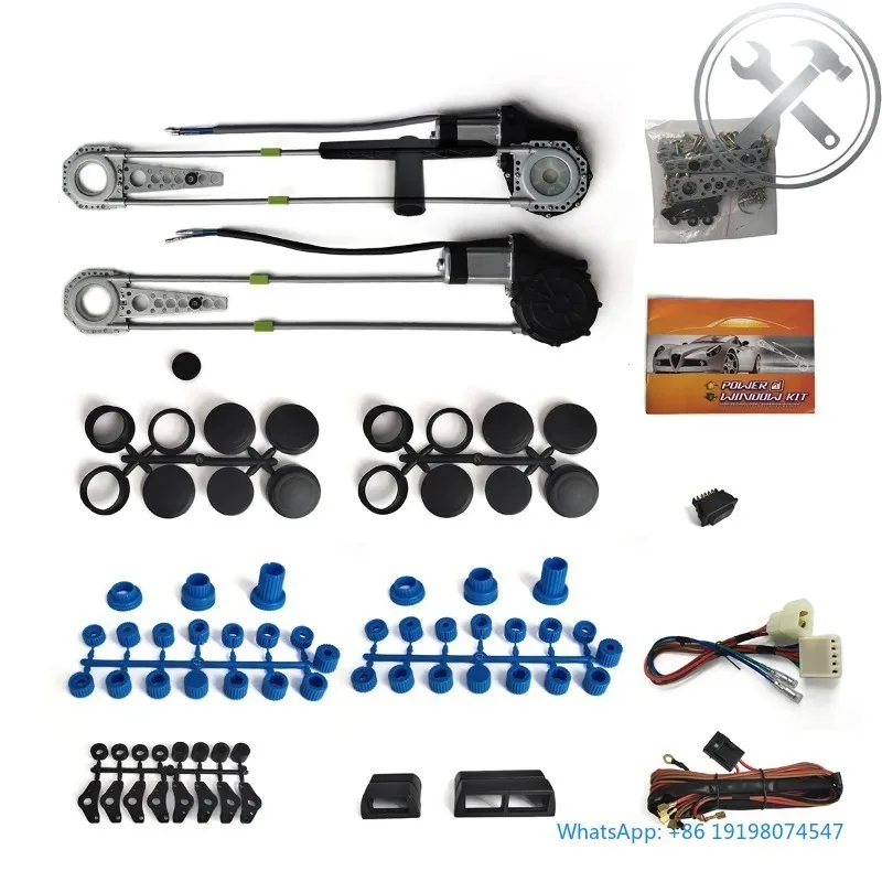 Universal 2-door car power window conversion kits with switch car security system Window Regulator universal power window kit Un
Universal 2-door car power window conversion kits with switch car security system Window Regulator universal power window kit Un