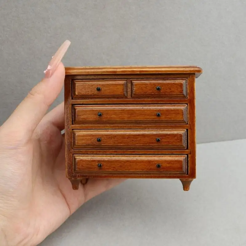 Tiny Antique Cabinet For Dollhouses Decors 5 Working Drawers Realistic Wooden Storage Solution L8RB
Tiny Antique Cabinet For Dollhouses Decors 5 Working Drawers Realistic Wooden Storage Solution L8RB