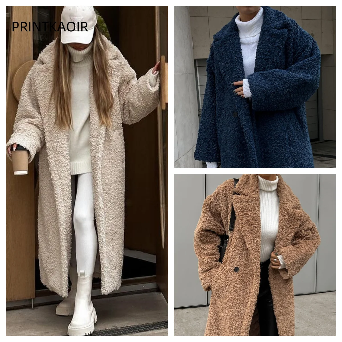 Autumn And Winter New European And American Women's Temperament Commuter Coat Long Sleeve Lapel Plush Coat Woman
Autumn And Winter New European And American Women's Temperament Commuter Coat Long Sleeve Lapel Plush Coat Woman