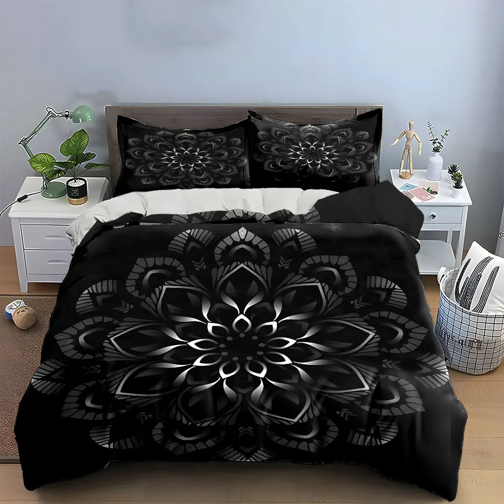 Mandala Art Decor Set Bedding Set with 1 Duvet Cover 2 Pillowcases Single Double King Queen, Gift
Mandala Art Decor Set Bedding Set with 1 Duvet Cover 2 Pillowcases Single Double King Queen, Gift