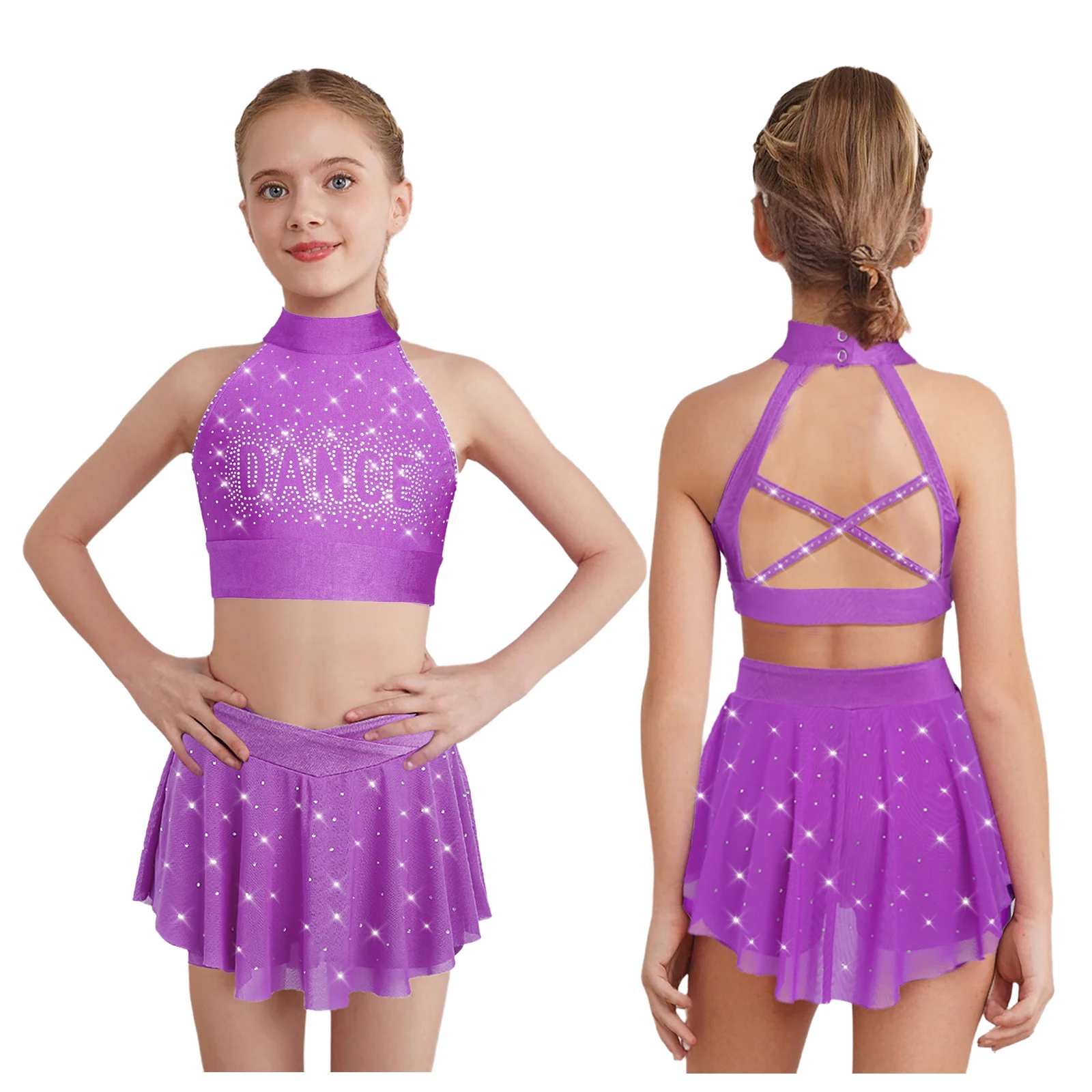 Детский костюм для девочек в стиле хип-хоп, джаз, черлидинг, катание на коньках, гимнастический наряд, укороченный топ без рукавов со стразами, прозрачные сетчатые брюки-кюлоты
Детский костюм для девочек в стиле хип-хоп, джаз, черлидинг, катание на коньках, гимнастический наряд, укороченный топ без рукавов со стразами, прозрачные сетчатые брюки-кюлоты